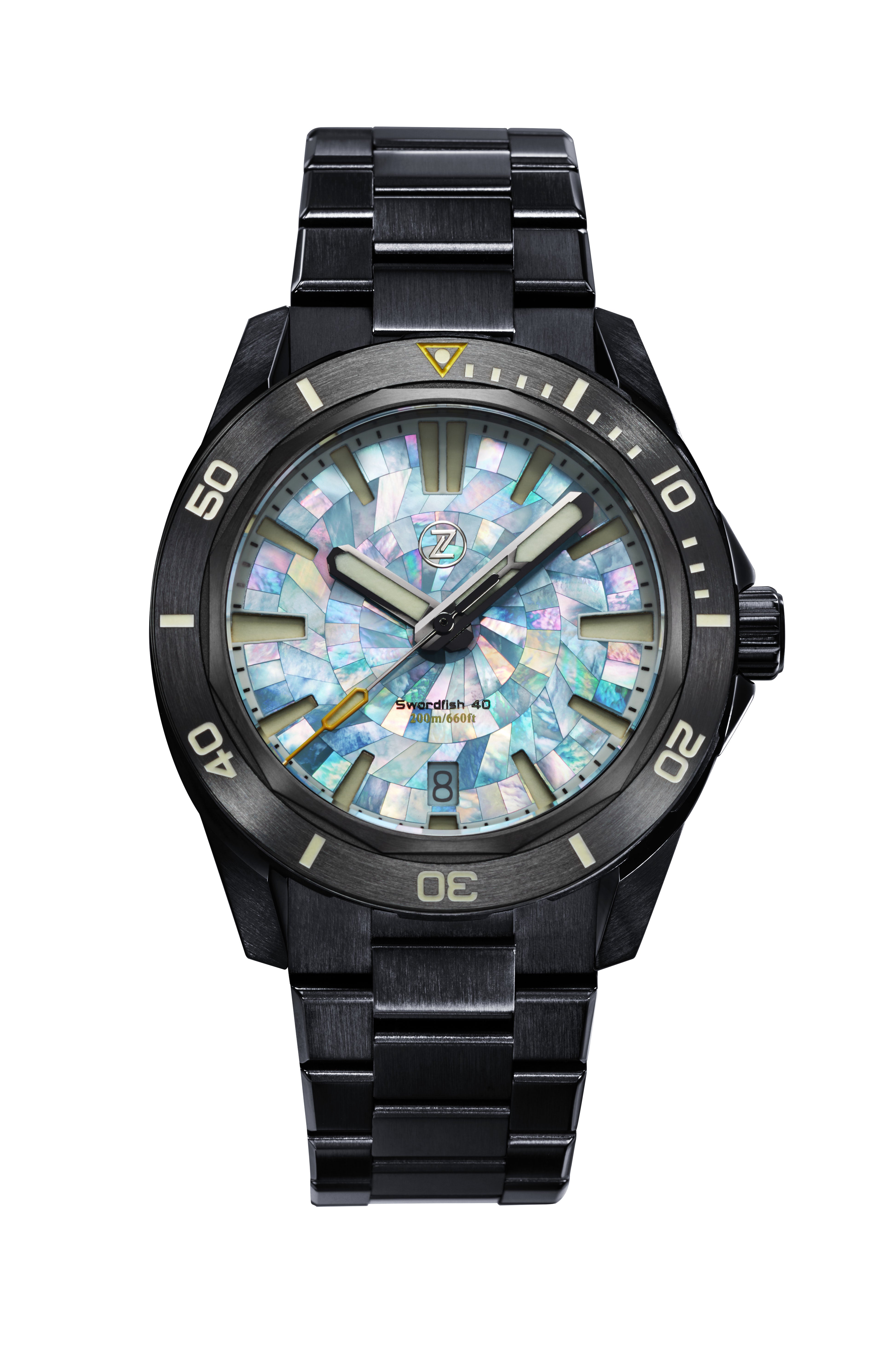 Swordfish 40mm SS 'Lagoon' – Zelos Watches