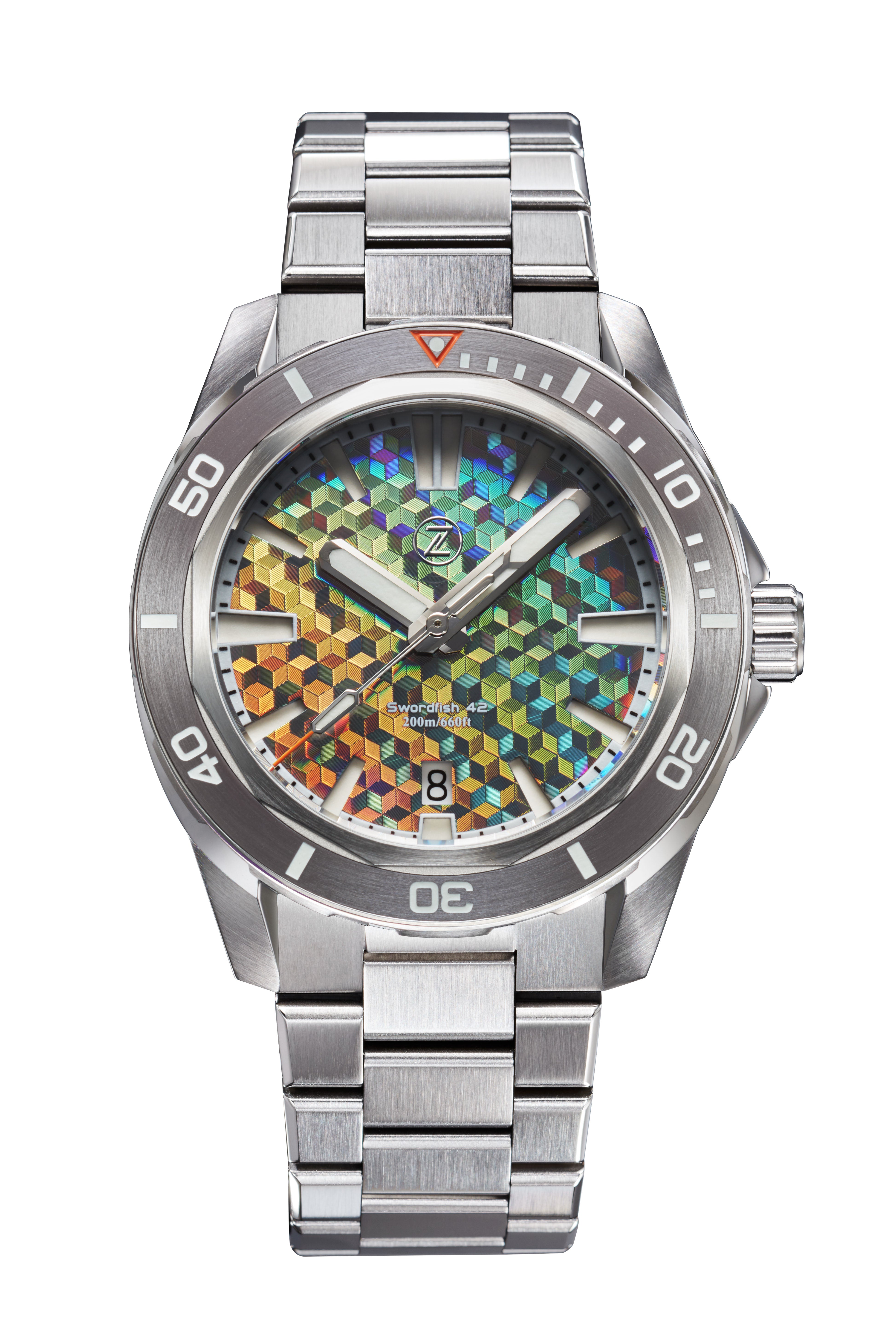 Swordfish 42mm SS 'Holo' – Zelos Watches