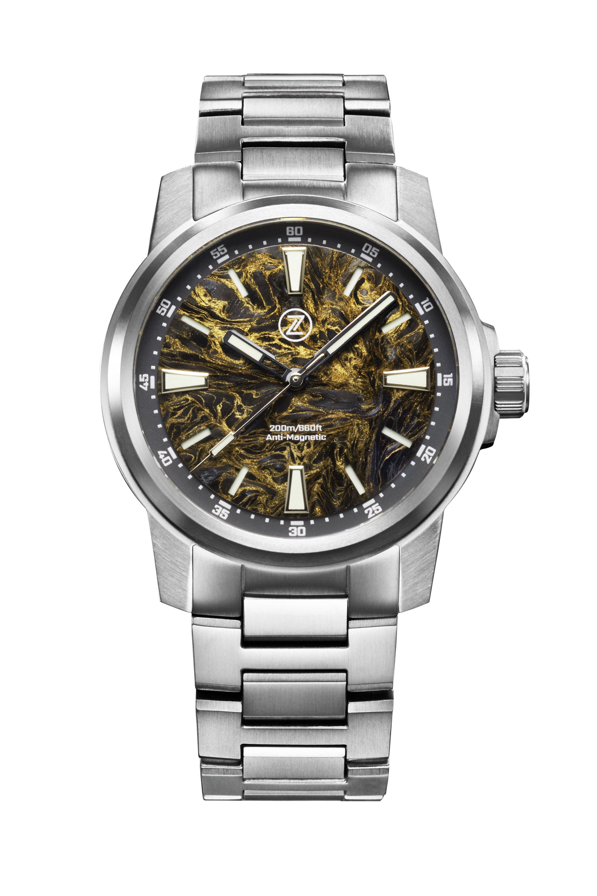 Aurora Field 42mm Ti 'Gold Carbon' – Zelos Watches