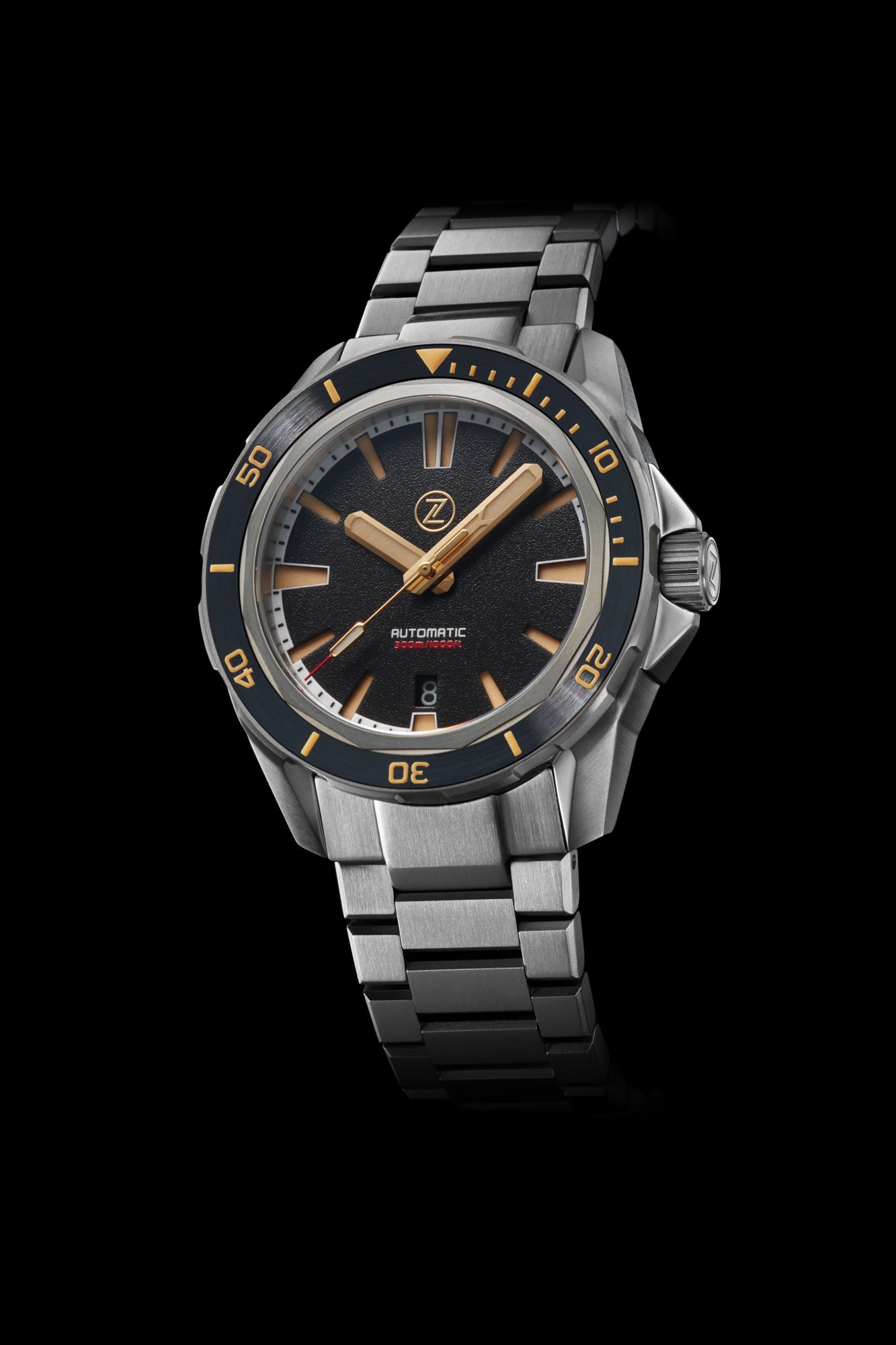 Swordfish Ti 42mm Black Sand – Zelos Watches