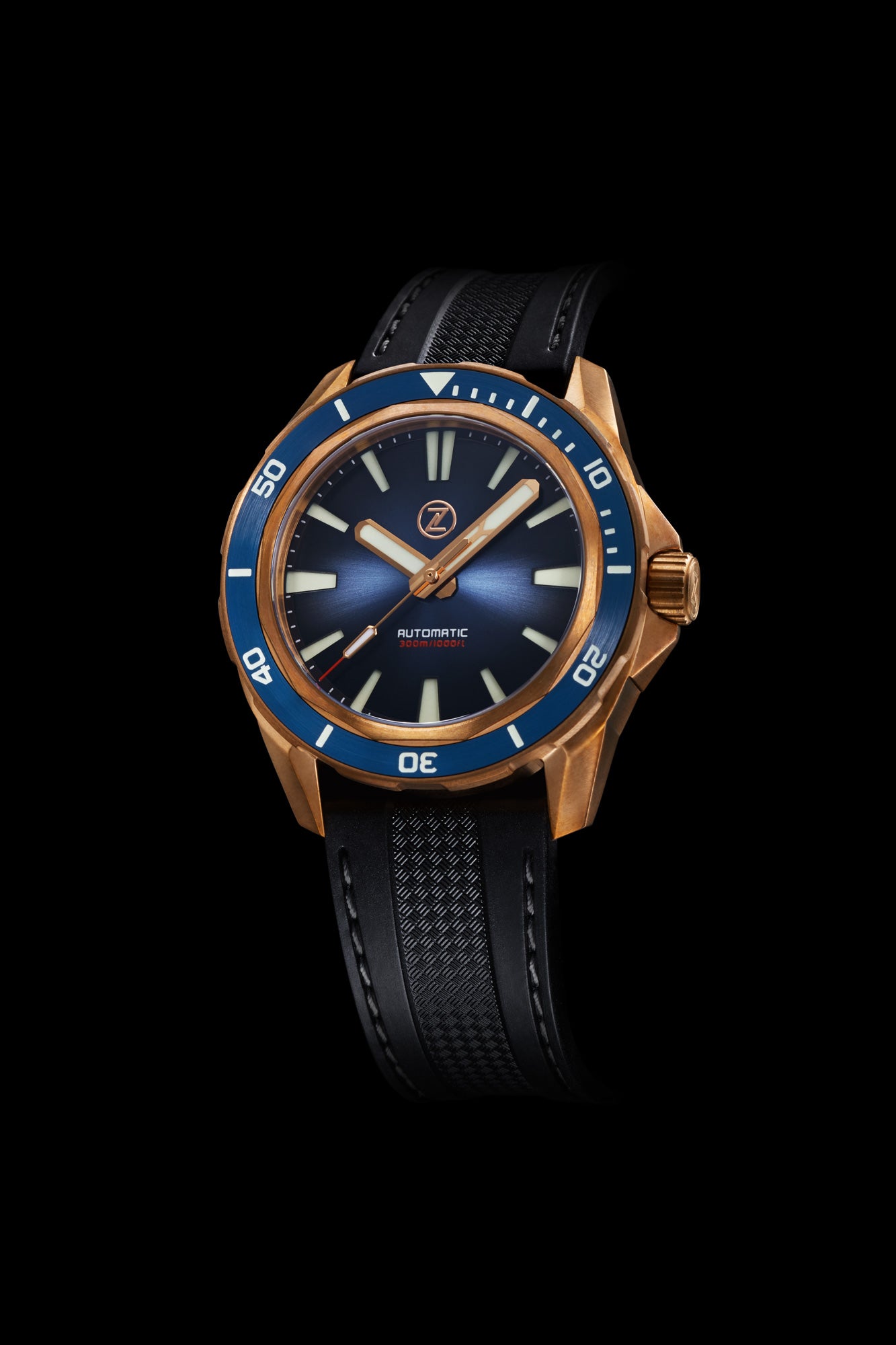 Swordfish Bronze 300m Diver Seiko NH35 'Cobalt Blue' – Zelos Watches