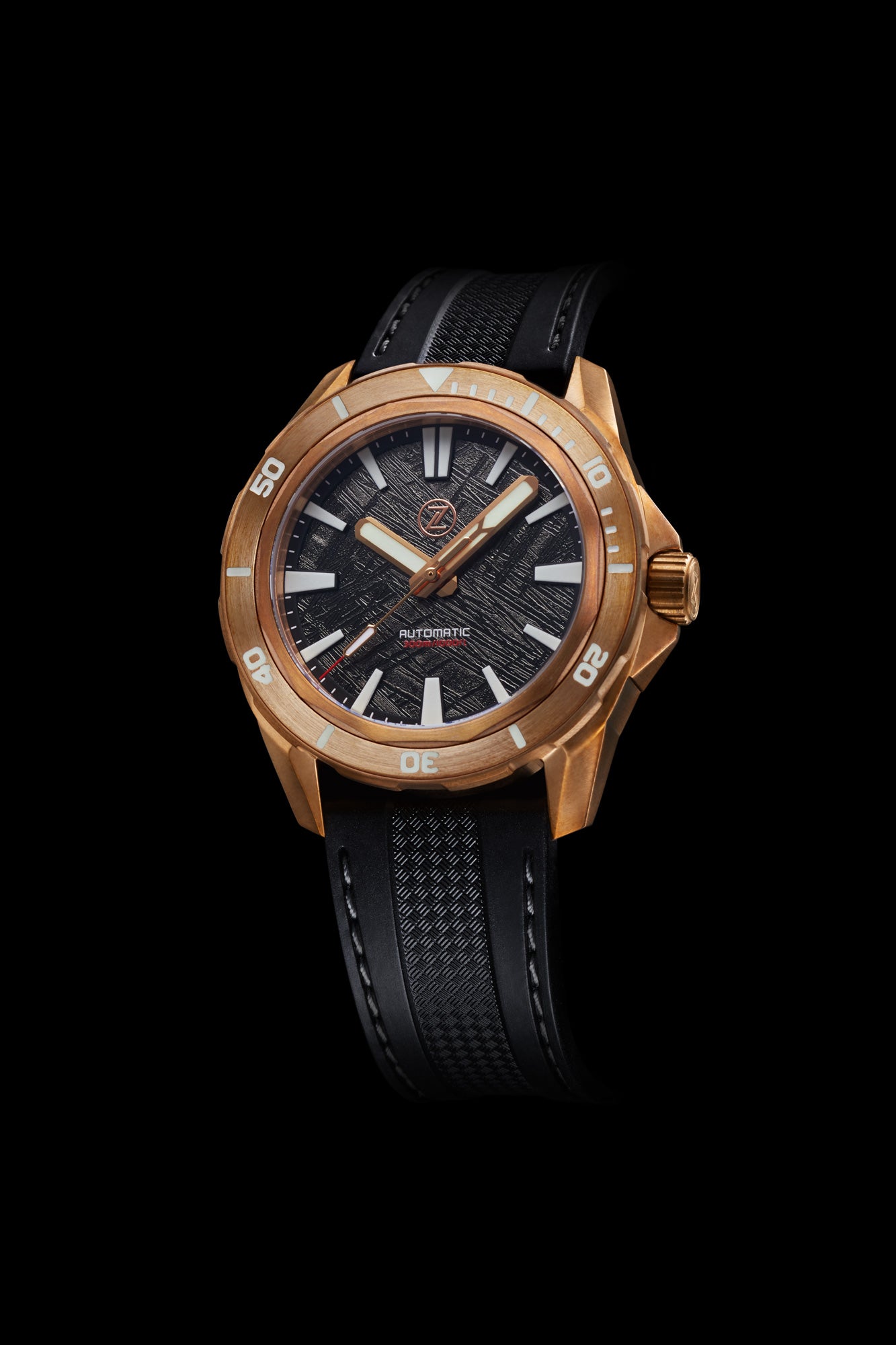 セロイ Swordfish Bronze 300m Diver Seiko NH35 Meteorite – Zelos Watches