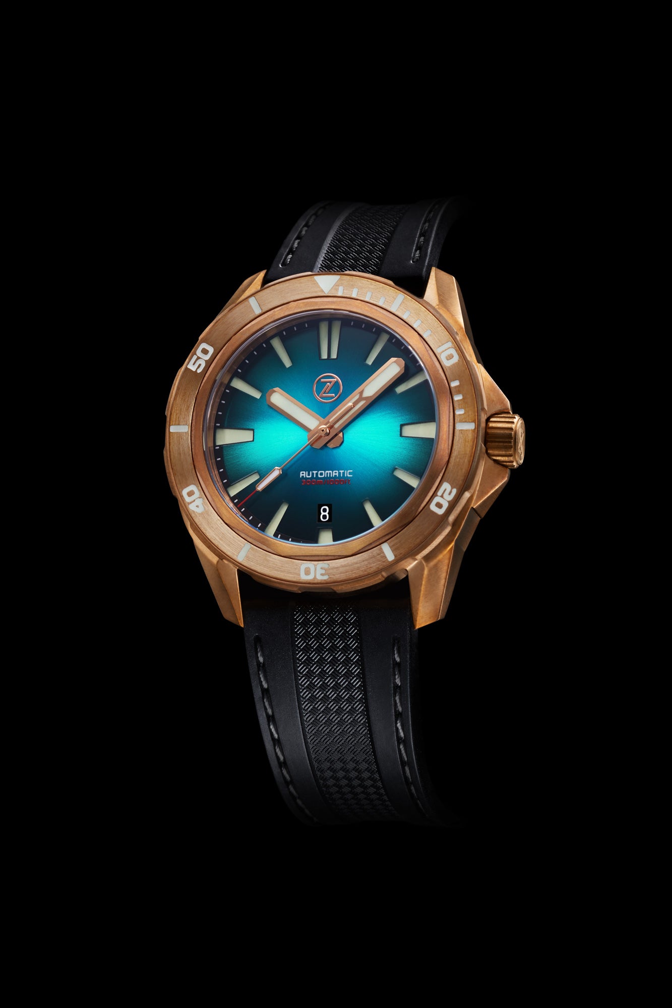 スゥ2828 Hammerhead 2 1000m Steel 'Forged Carbon' ETA2892 – Zelos Watches