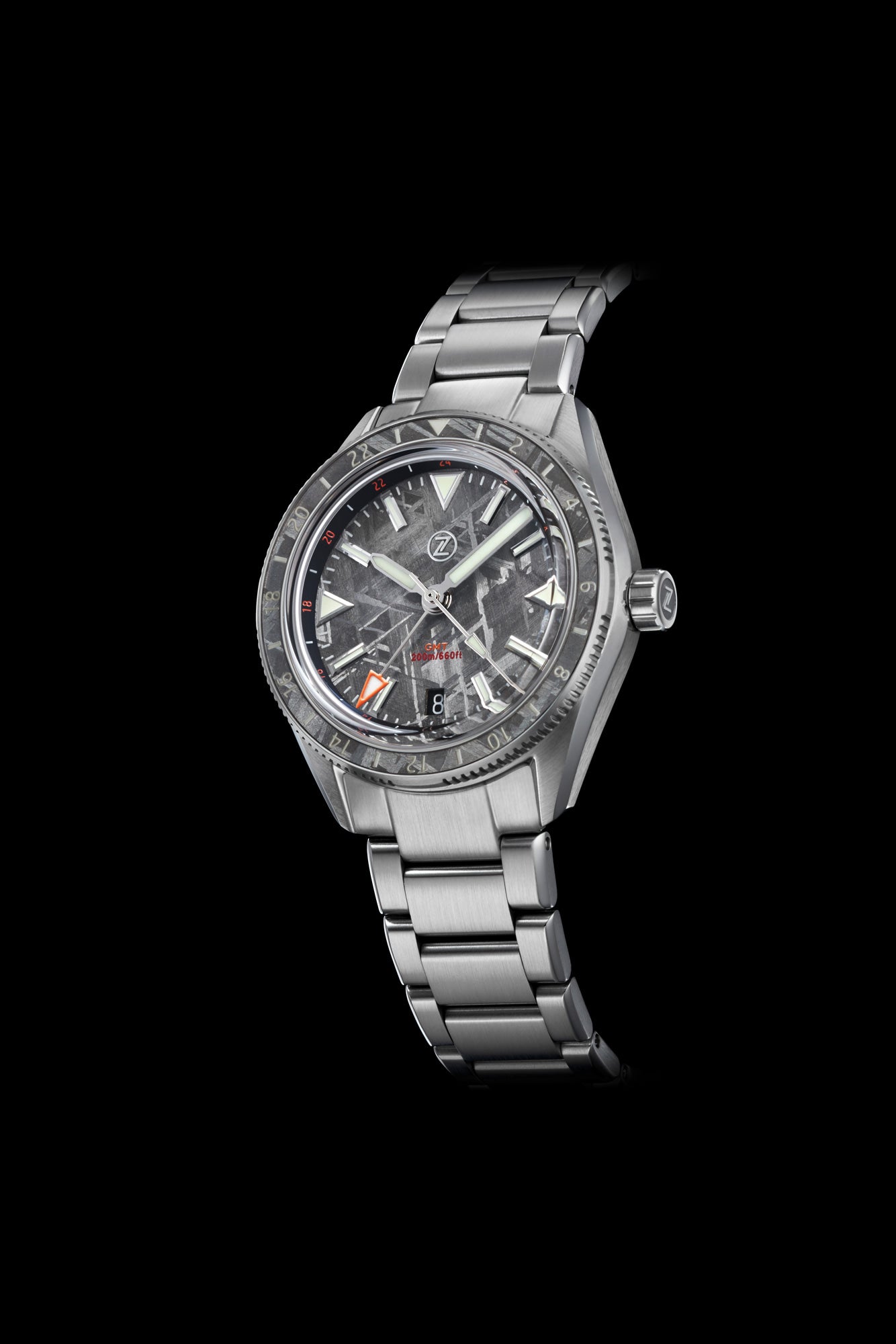 Horizons V2 GMT 200m SS Meteorite – Zelos Watches
