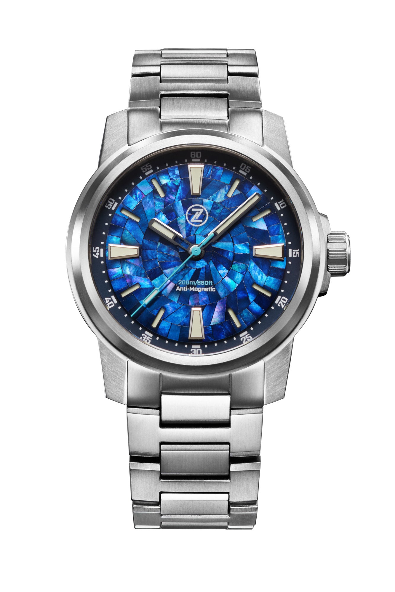 Aurora Field 42mm Ti 'Mosaic MOP' – Zelos Watches