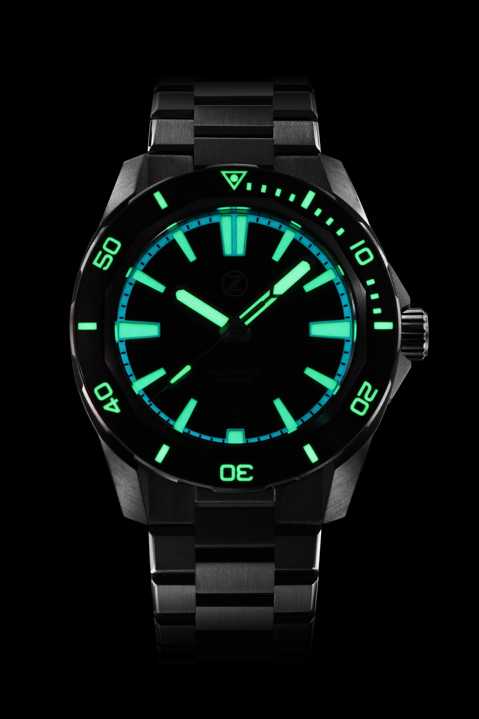 Swordfish 42mm Ti 'Teal' – Zelos Watches