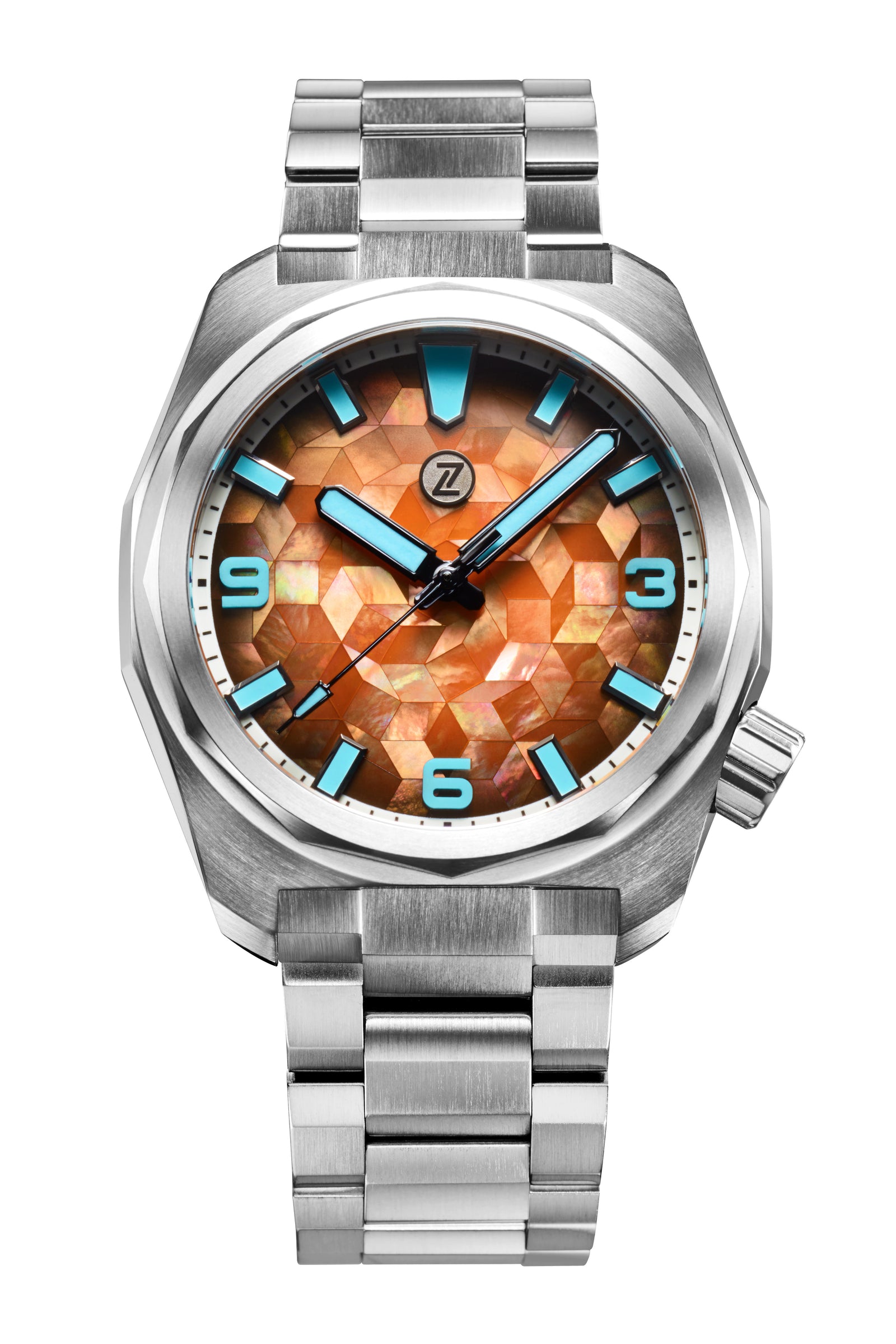 珍品　アイドネウスヒサシサイカブト　ペア　47mm 41mm Hammerhead 43 Field 'Mosaic Ember' – Zelos Watches