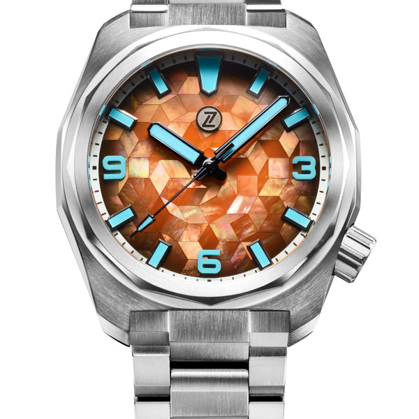 Hammerhead 43 Field 'Mosaic Ember' – Zelos Watches