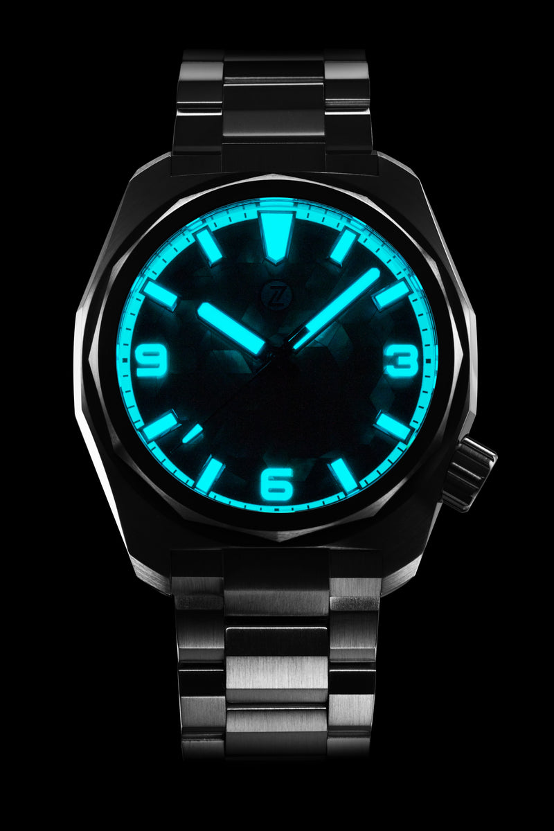 Hammerhead 43 Field 'Mosaic Ember' – Zelos Watches