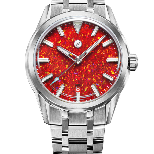 Helica 39 'Red Opal' – Zelos Watches