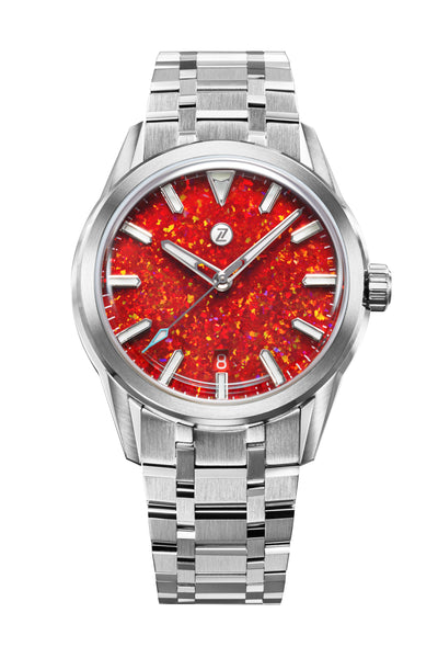 Helica 39 'Red Opal' – Zelos Watches