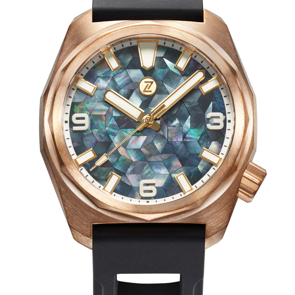 Hammerhead 43 Field Br 'Mosaic MOP' – Zelos Watches
