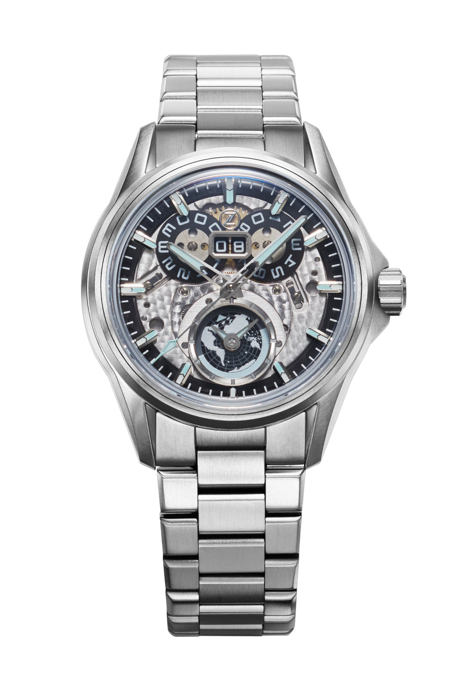 Spearfish Dual Time Ti 'Sky Blue' – Zelos Watches