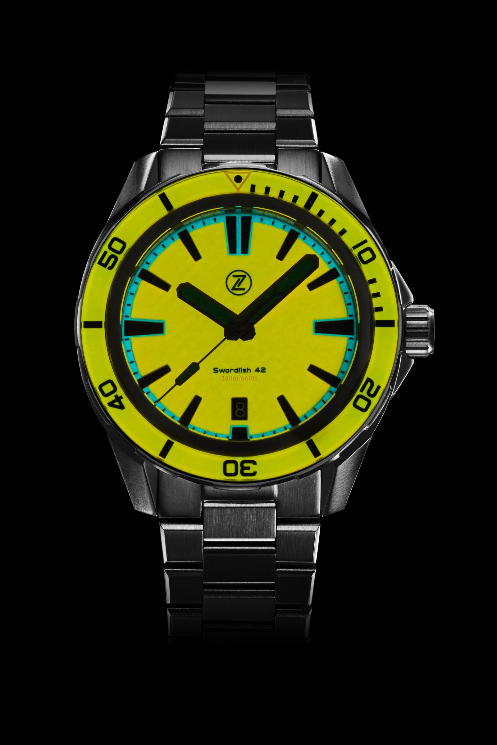 Swordfish 42mm SS 'Ember Orange' – Zelos Watches