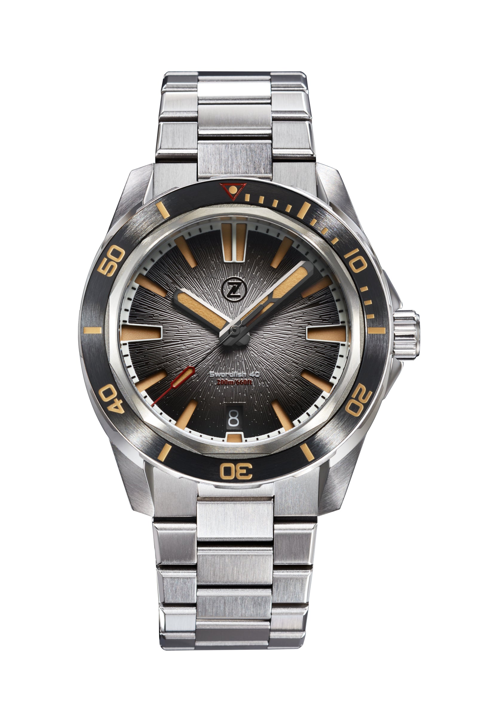 Swordfish 40mm SS 'Coal' – Zelos Watches