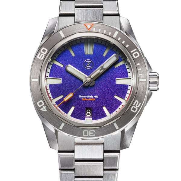 Swordfish 40mm SS 'Flux' – Zelos Watches