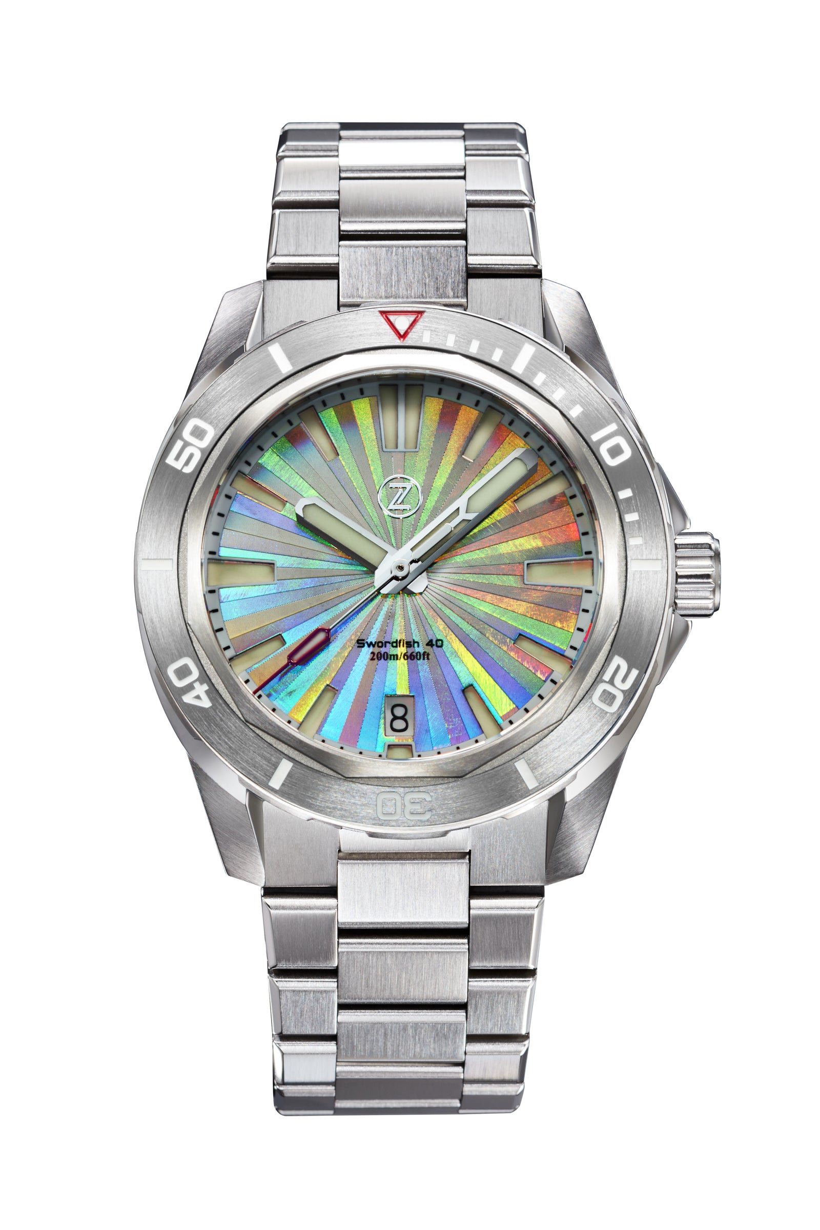 Swordfish 40mm SS 'Holo' – Zelos Watches