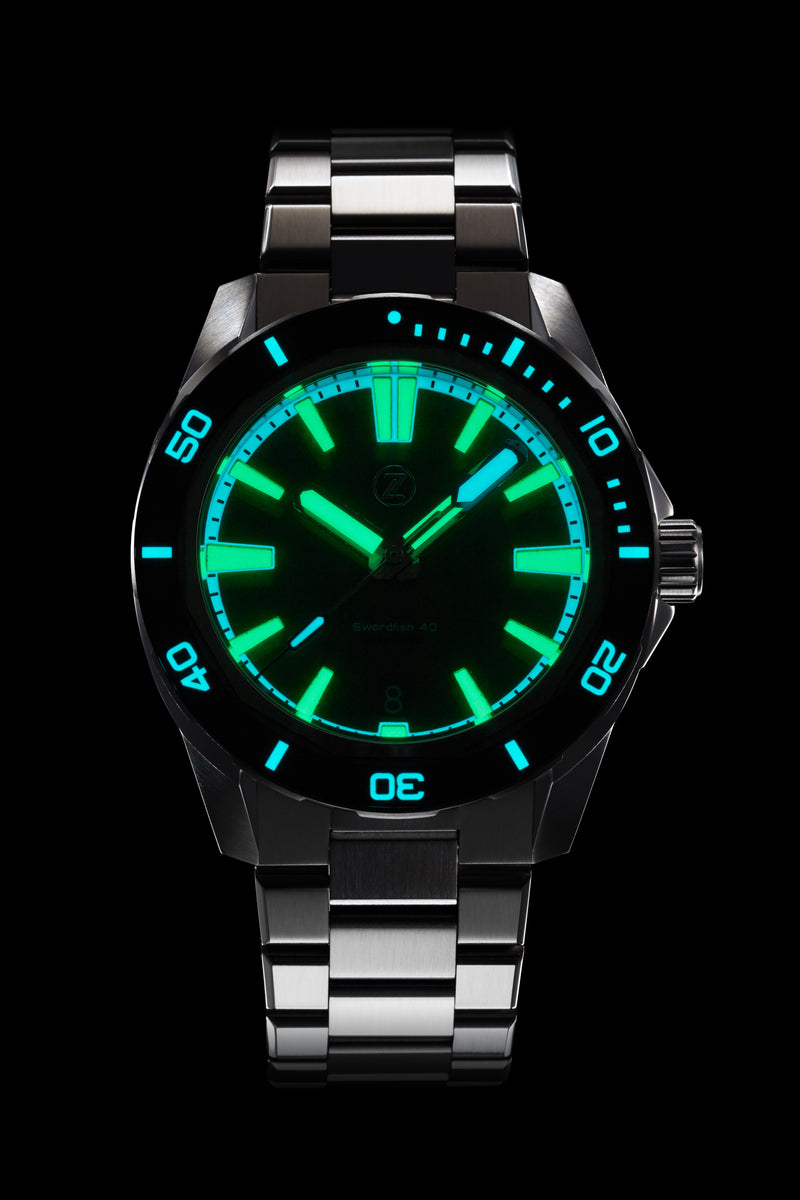 Swordfish 40mm SS 'Jade' – Zelos Watches