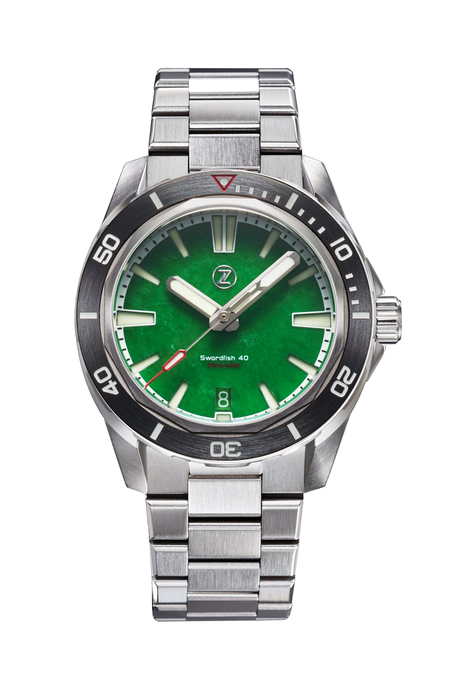Swordfish 40mm SS 'Jade' – Zelos Watches