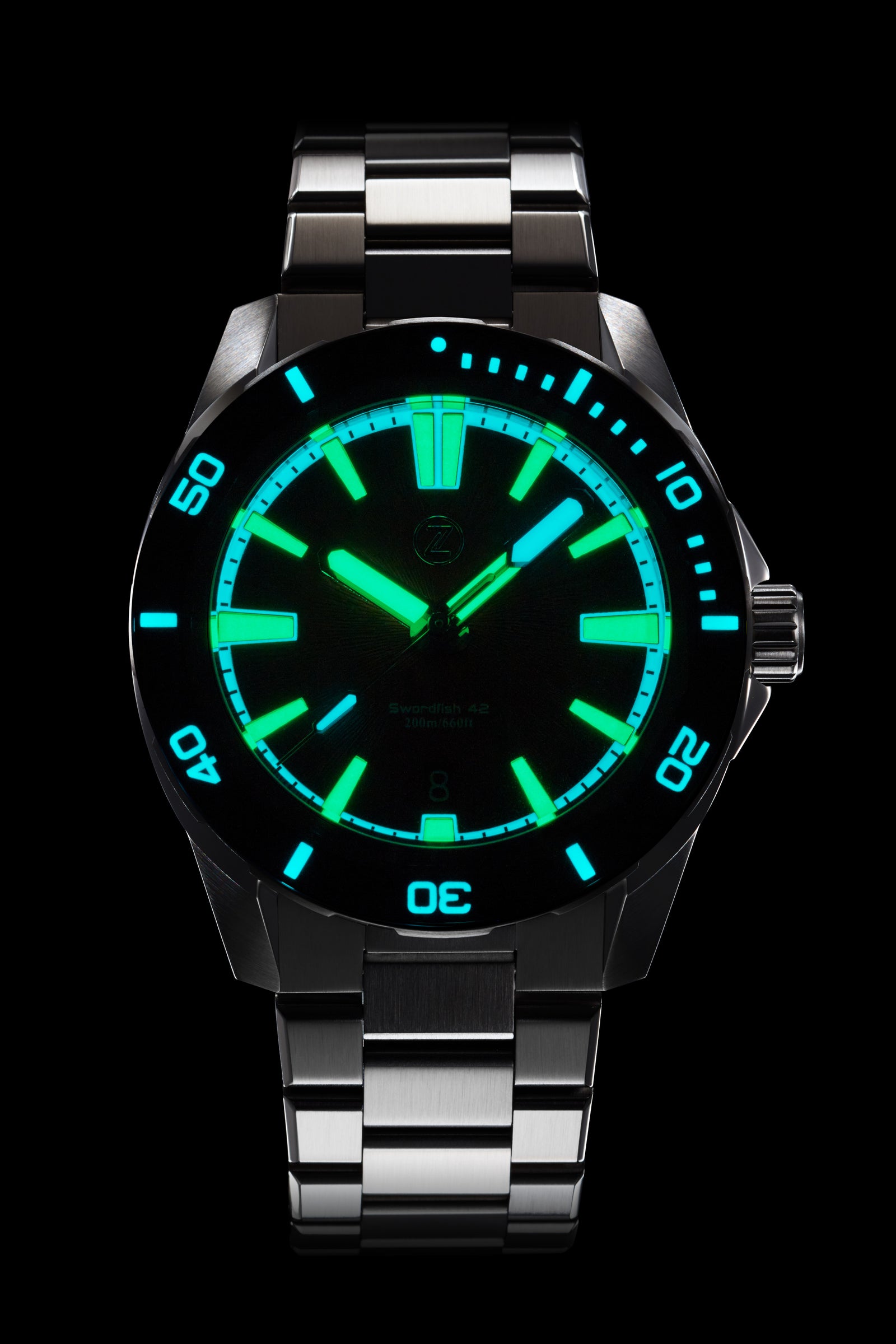 Swordfish 42mm SS 'Amber' – Zelos Watches