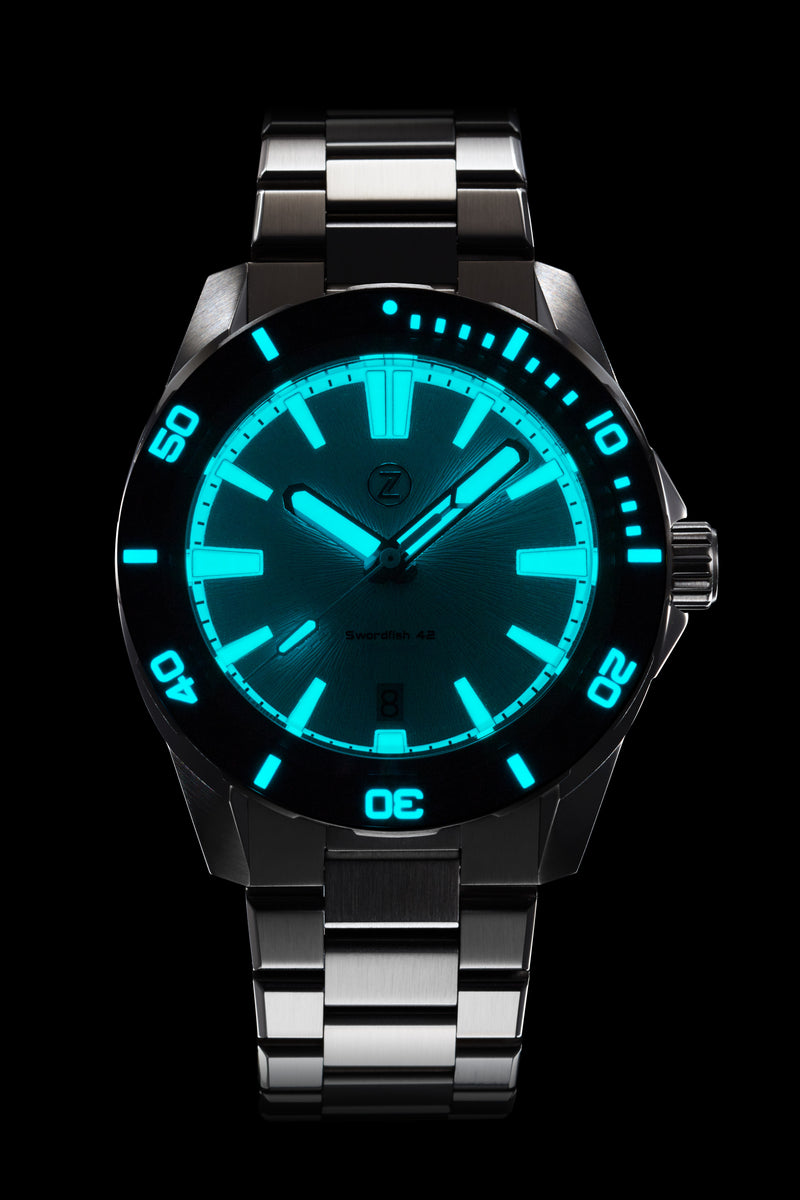 Swordfish 42mm SS 'Arctic' – Zelos Watches