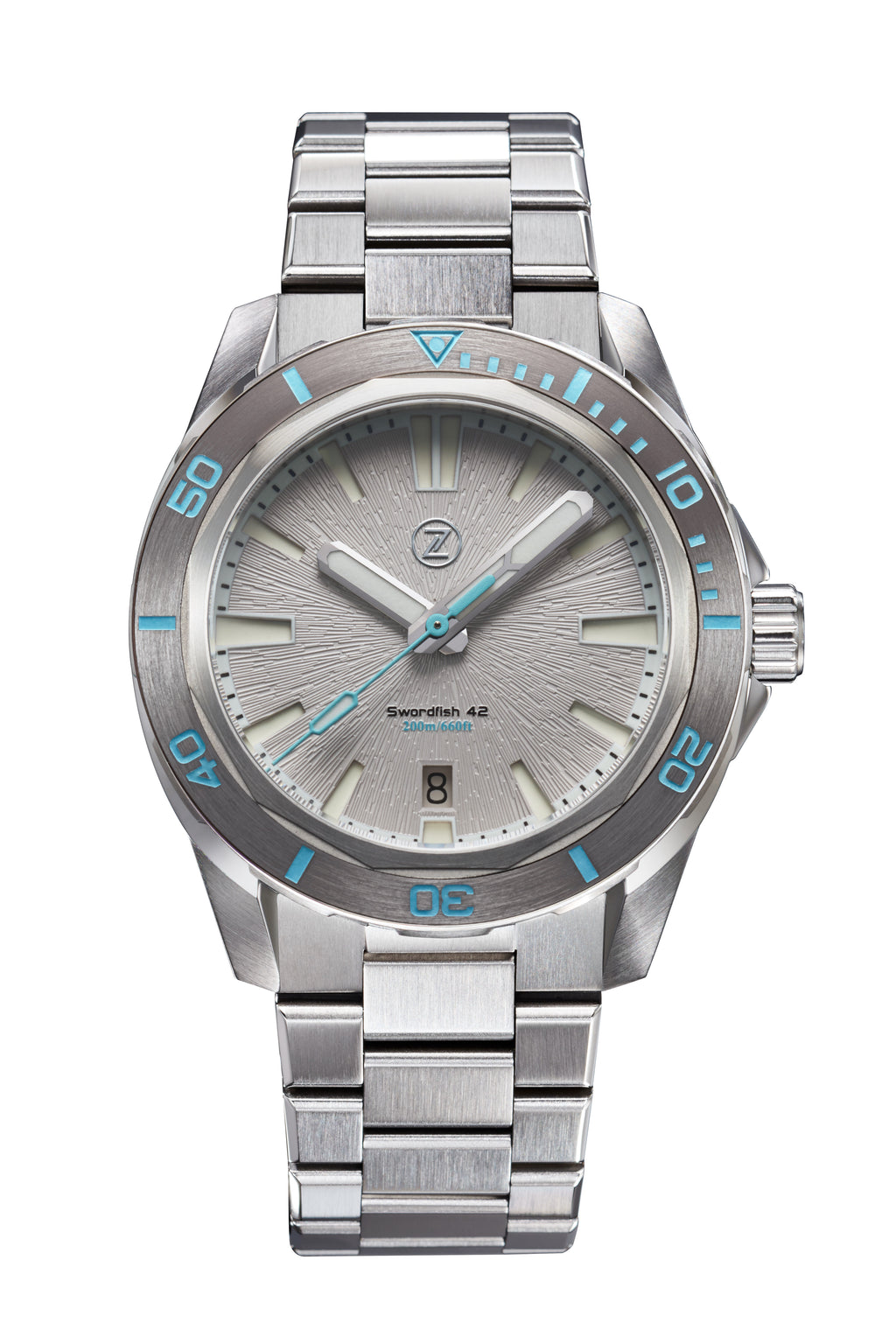 Swordfish 42mm SS 'Arctic' – Zelos Watches