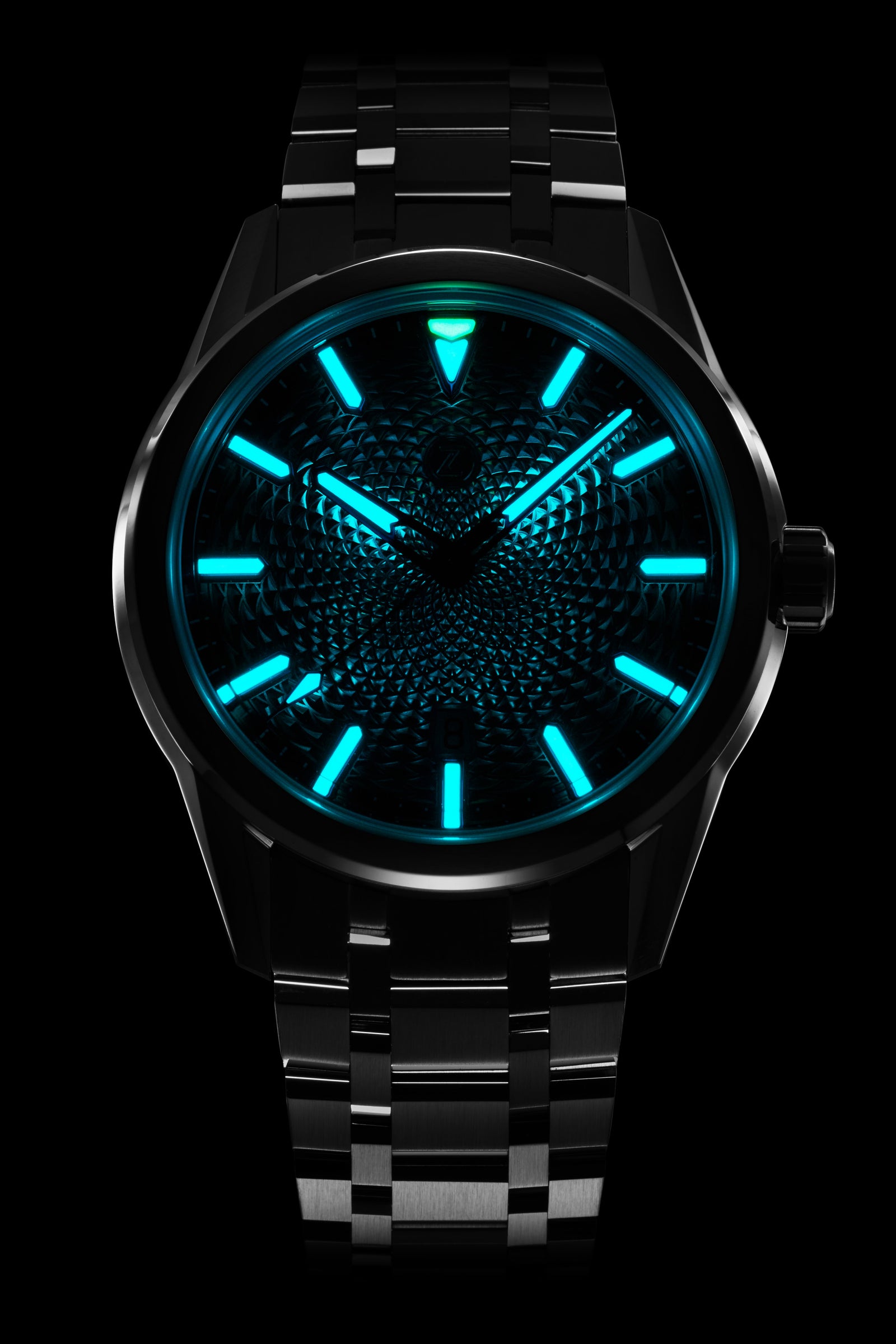 Helica 42 'Steel Blue' – Zelos Watches