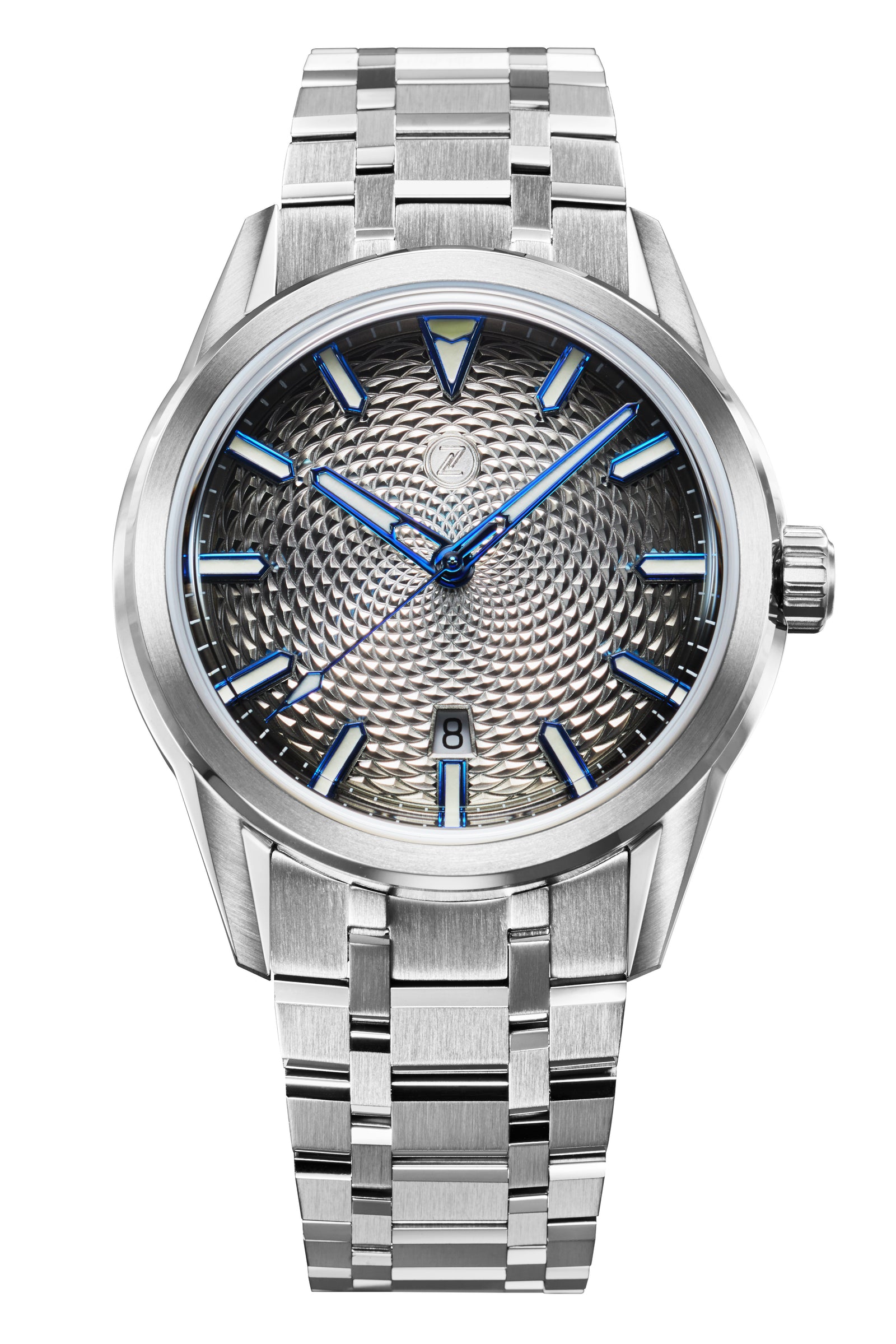 Helica 42 'Steel Blue' – Zelos Watches
