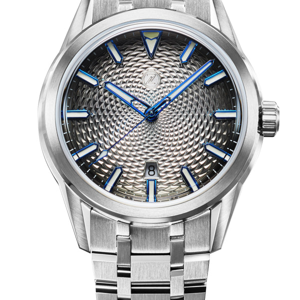 チェロlino42c Helica 42 'Steel Blue' – Zelos Watches