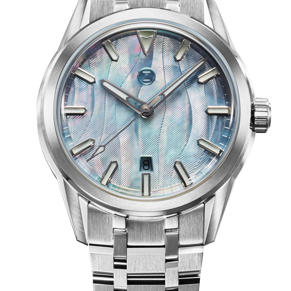 Helica 42 'Wave MOP' – Zelos Watches