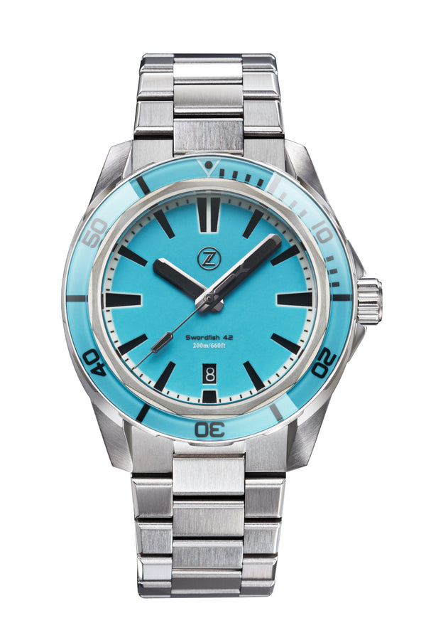 Swordfish 42mm SS 'Sky Blue' Launch Special