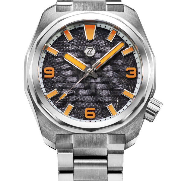 Hammerhead 43 Field 'Carbon' – Zelos Watches