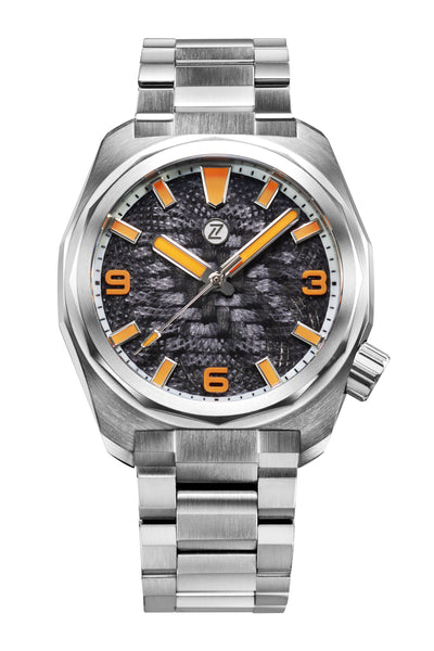 Hammerhead 43 Field 'Carbon' – Zelos Watches