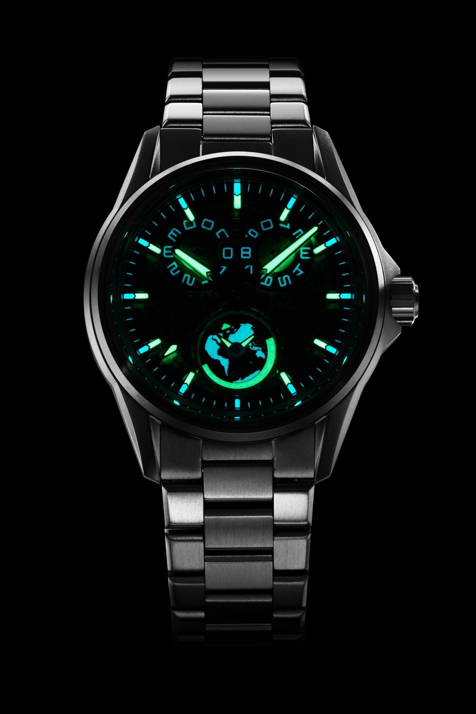 Spearfish Dual Time Ti 'Sky Blue' – Zelos Watches
