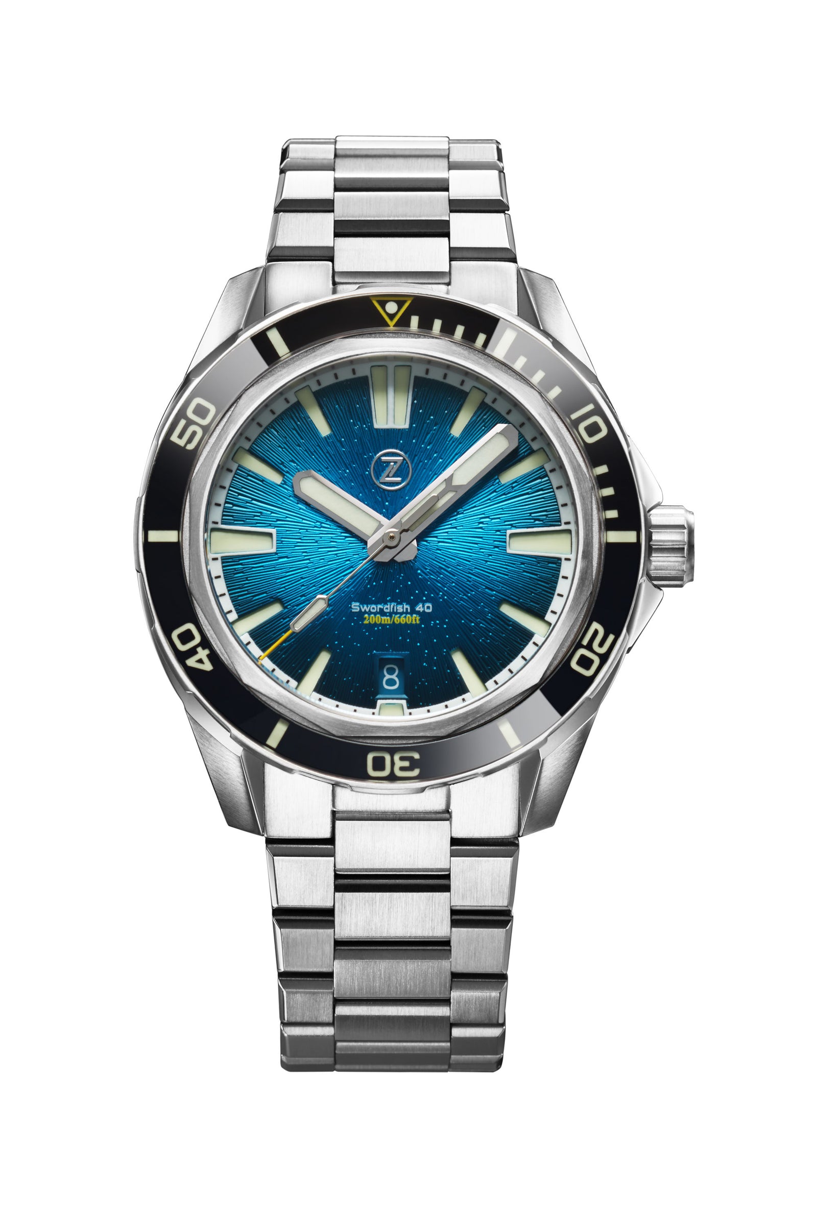 Swordfish 40mm SS 'Teal' – Zelos Watches