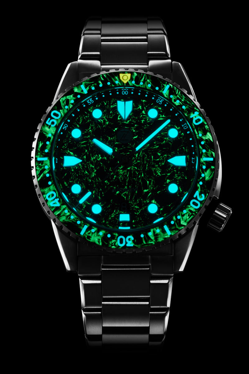 Great White 43mm Ti 'Carbon' – Zelos Watches