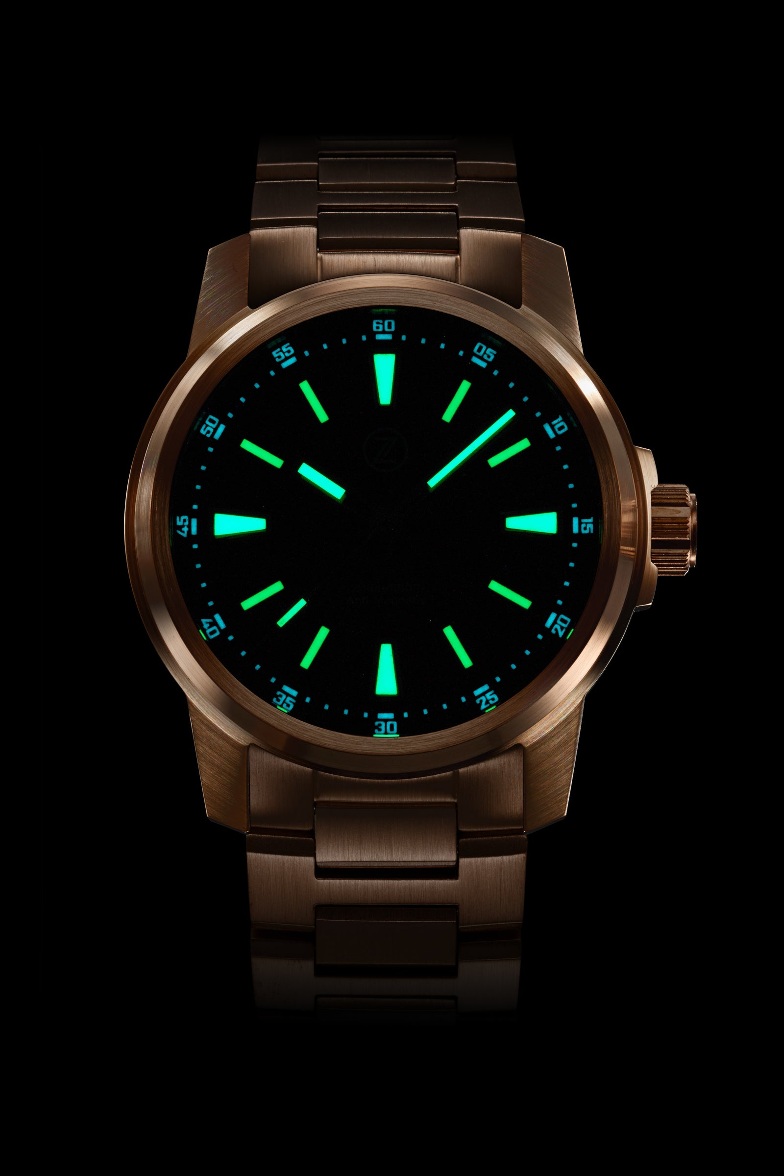 Aurora Field 38mm Br 'Green Aventurine' – Zelos Watches