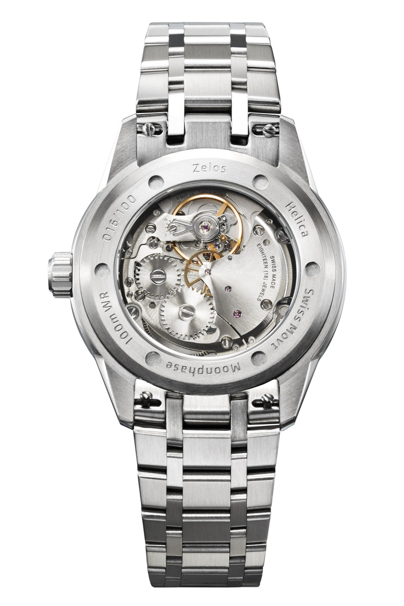 Helica Moonphase Aventurine – Zelos Watches