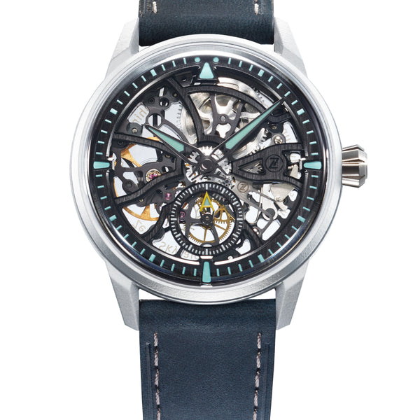Skyraider 40 Skeleton Arctic – Zelos Watches