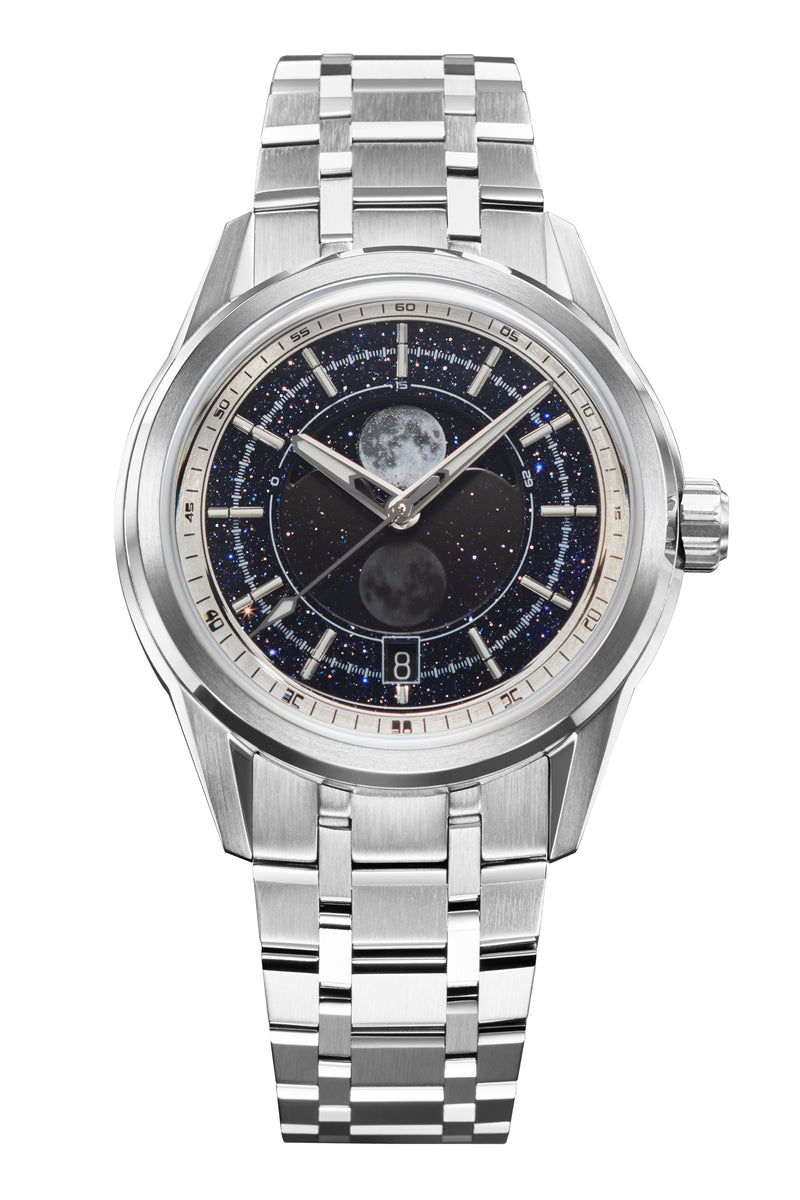 002ヘルクレスオオカブト クリスタル Helica Moonphase Aventurine – Zelos Watches