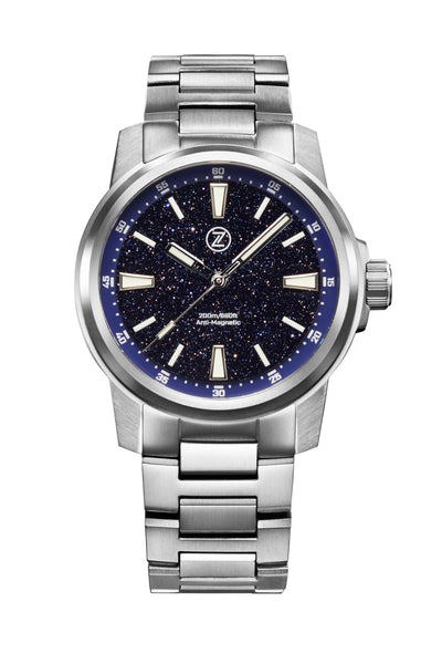 Aurora Field 42mm Ti 'Aventurine' – Zelos Watches