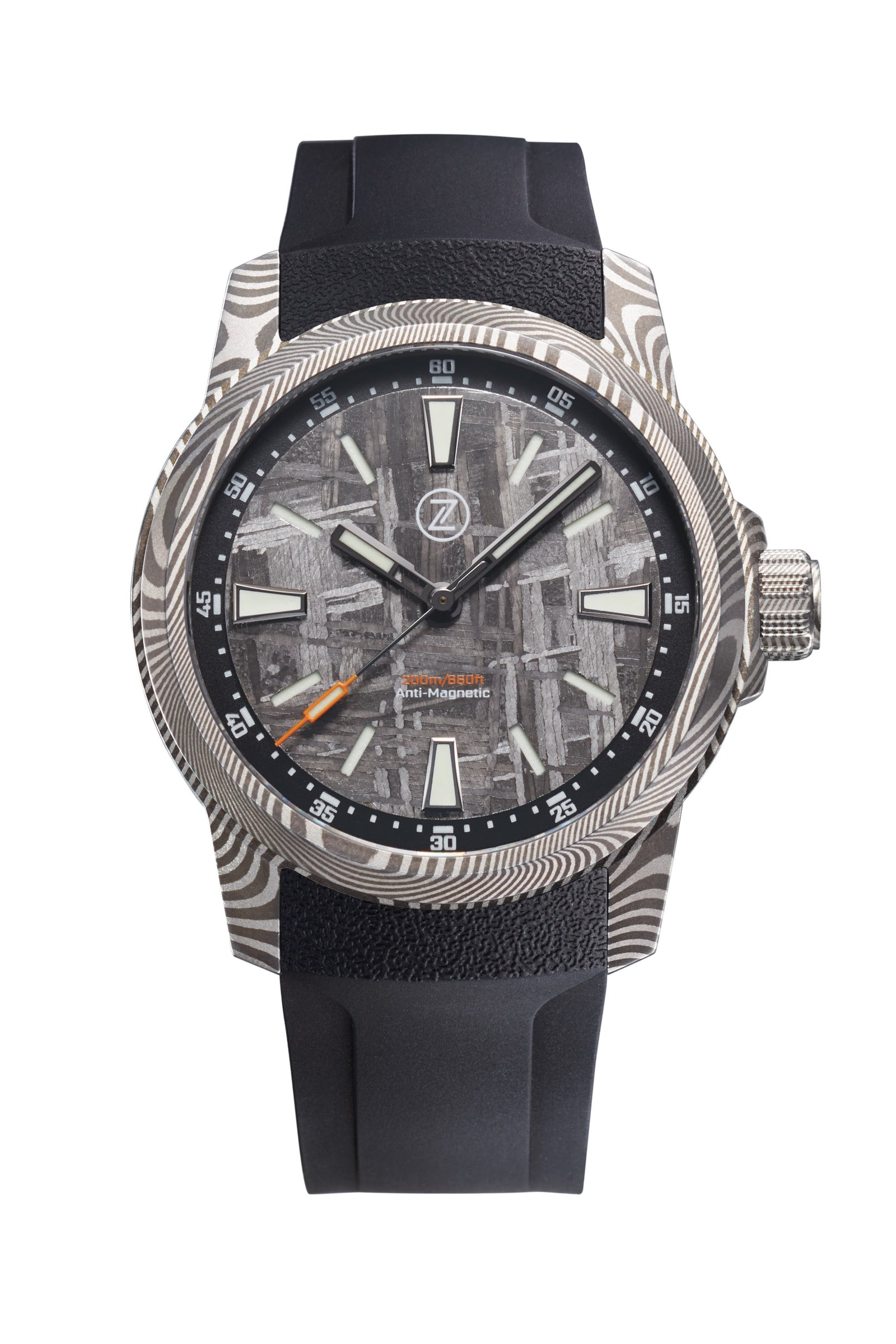 Aurora Field 38mm 'Damascus' – Zelos Watches