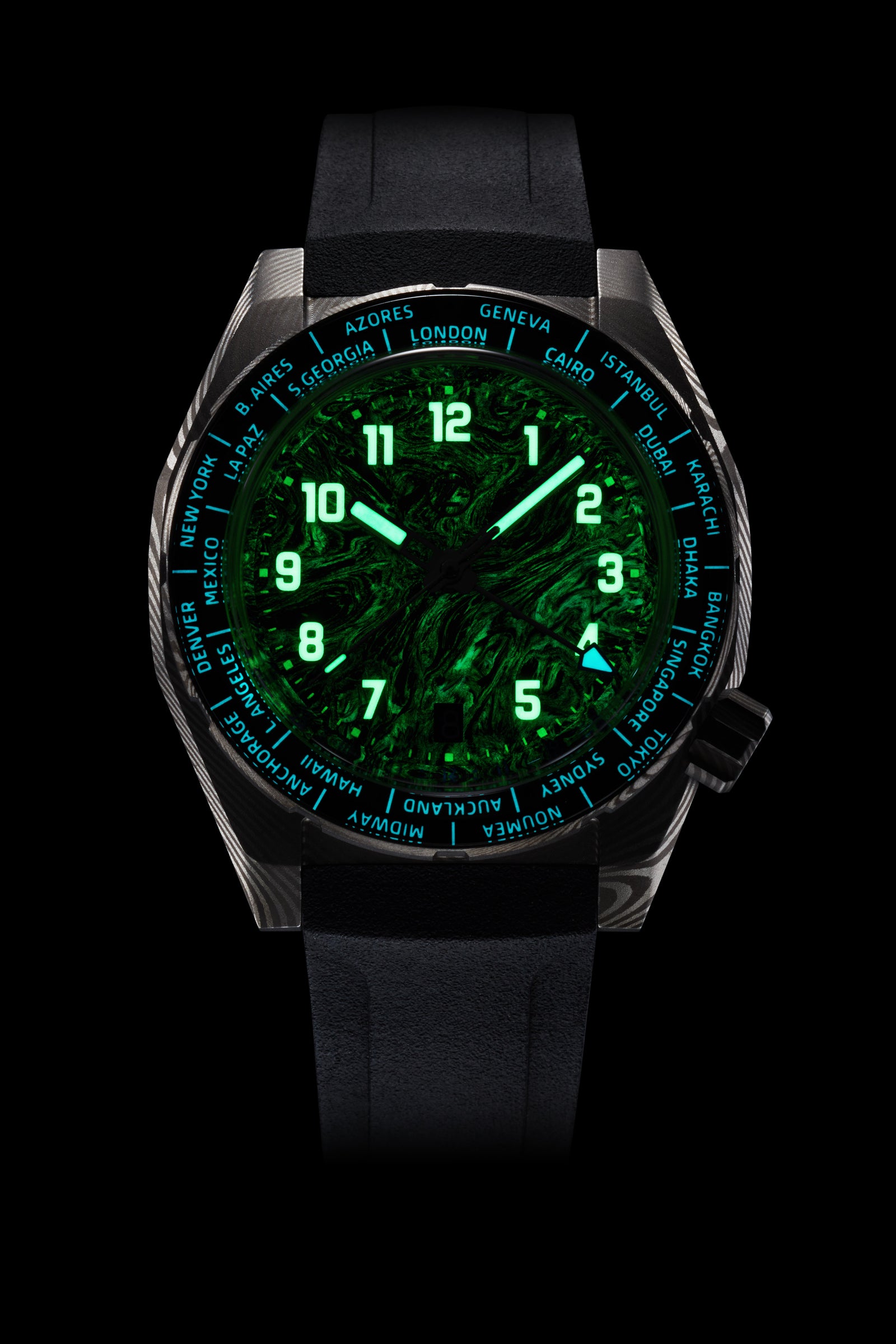 Thresher 41mm Damascus – Zelos Watches