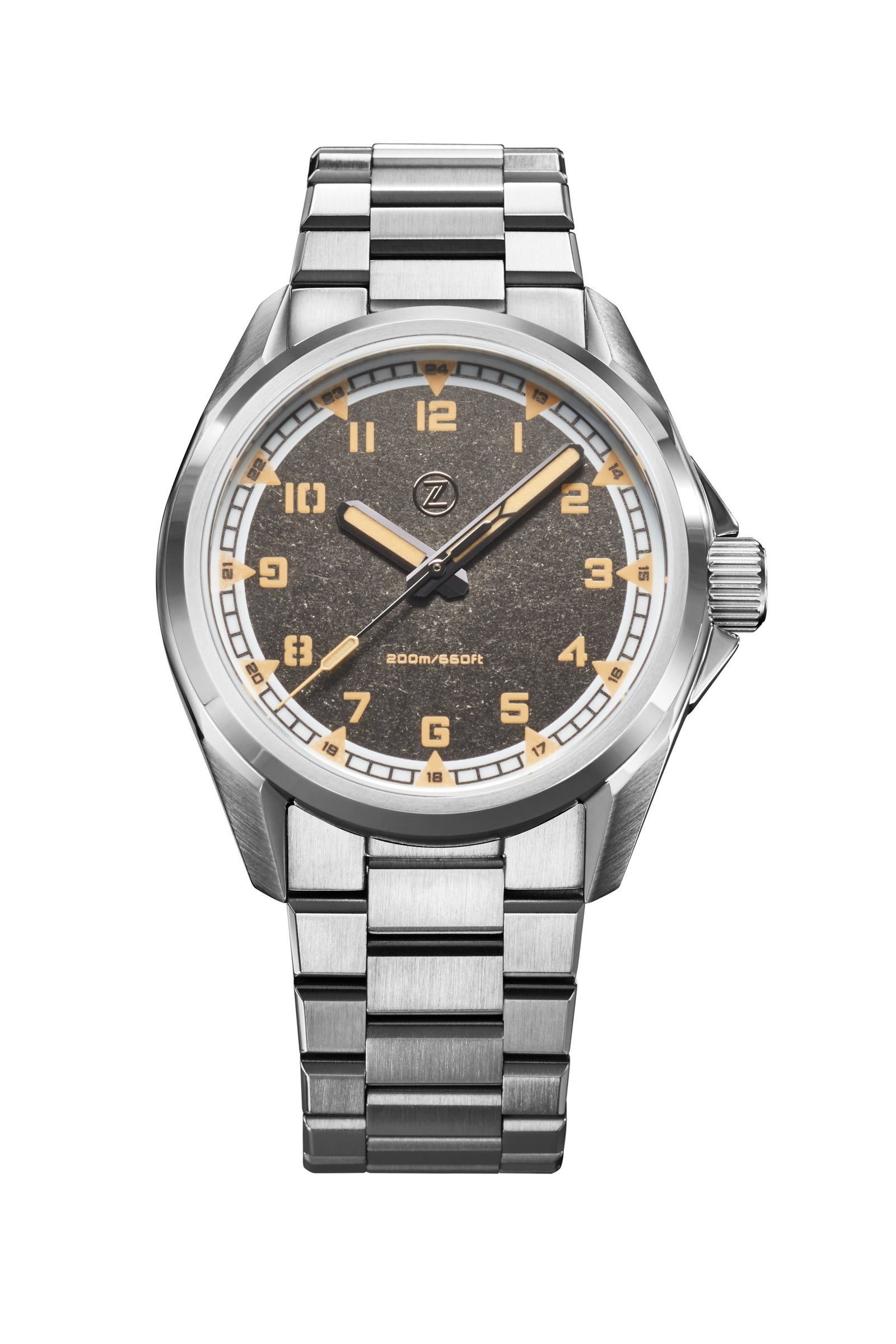 Swordfish Field 38mm SS 'Stonewash' – Zelos Watches