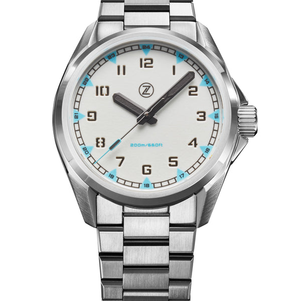 Swordfish Field 38mm SS 'Frost' – Zelos Watches