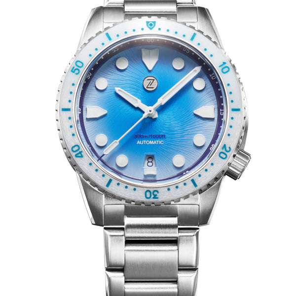 Mako 300m Diver 'Lagoon Blue' – Zelos Watches