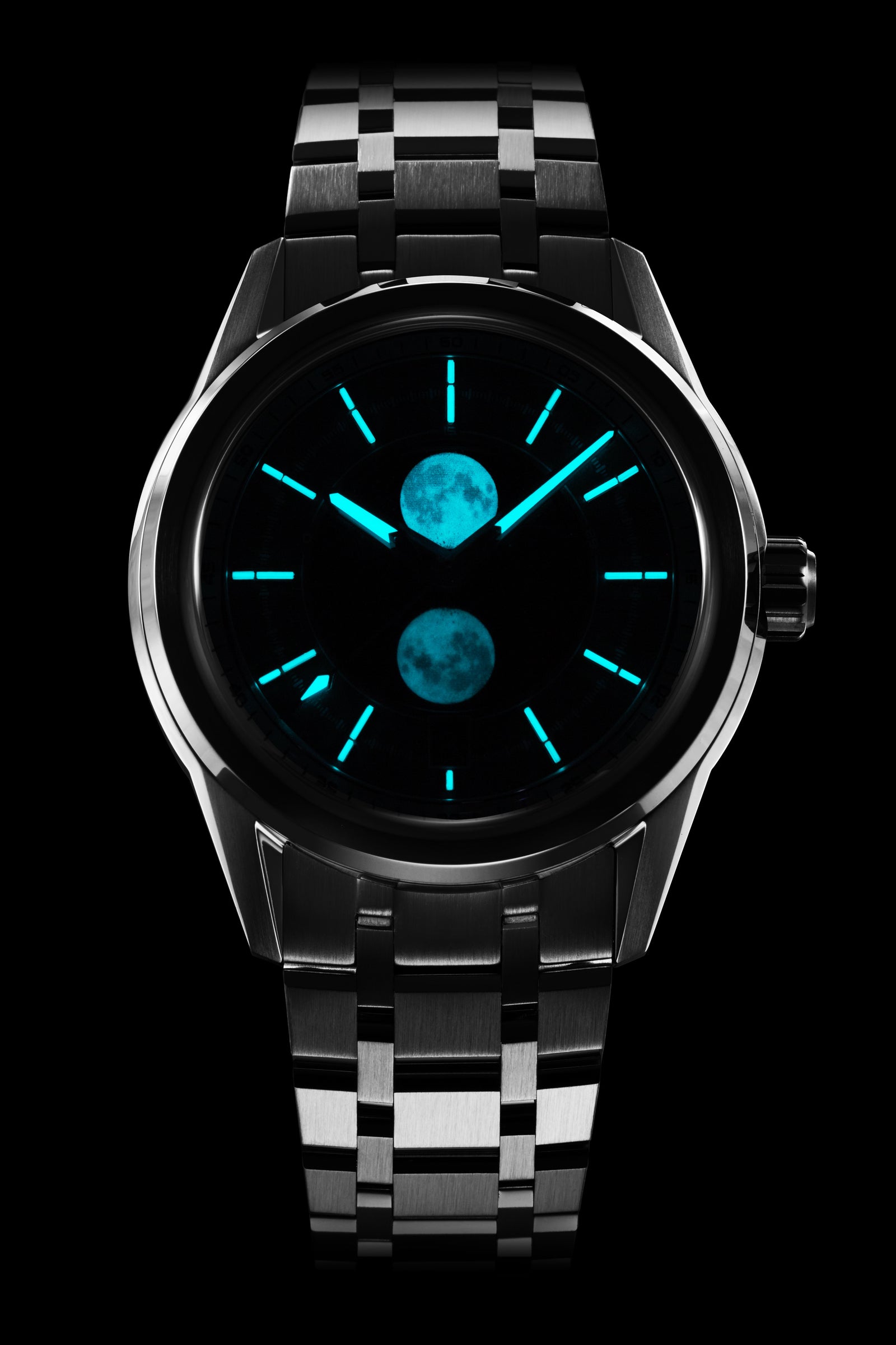 ☆ひまわり　celブラック Helica Moonphase Mosaic MOP – Zelos Watches