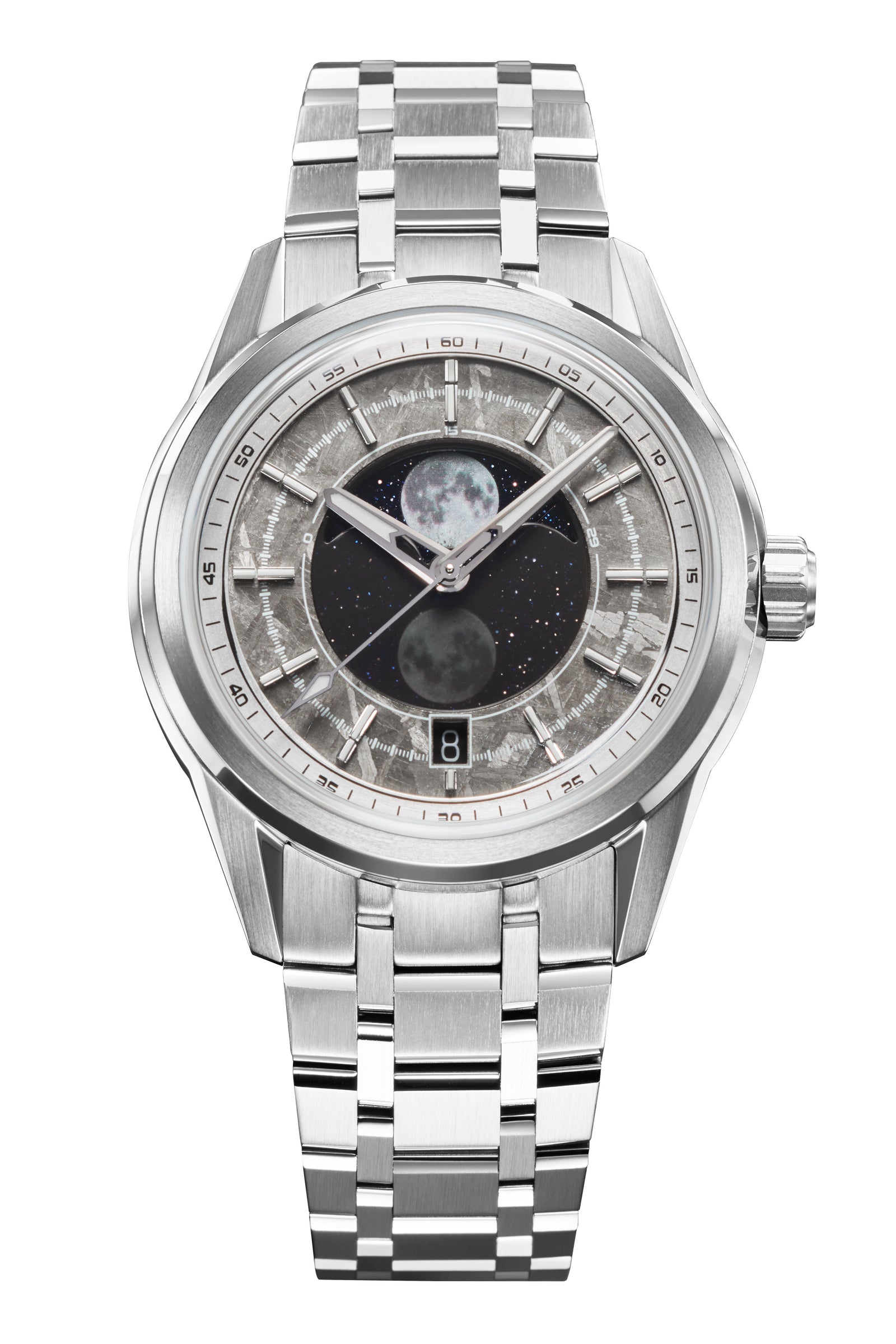 エミール・ベルタン Helica Moonphase Meteorite – Zelos Watches