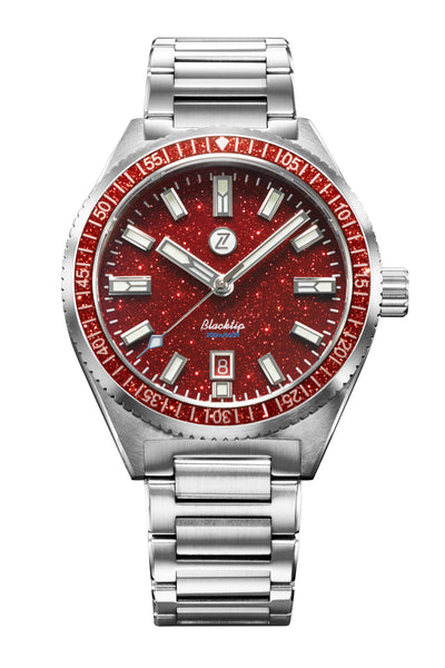Blacktip 200m Diver Red Aventurine – Zelos Watches