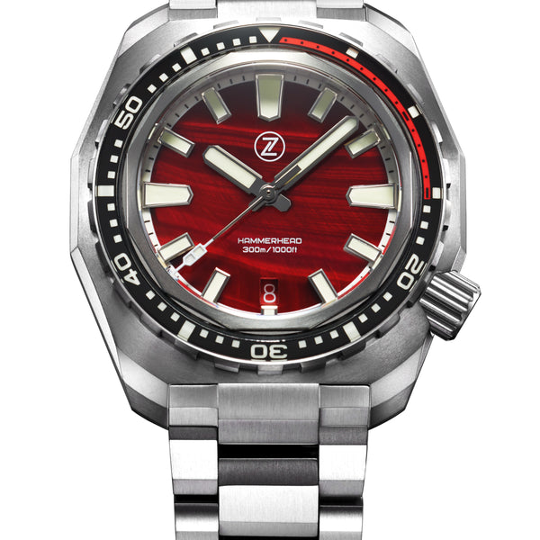 Hi☆　ETVOS Hammerhead V3 300m Ti 'Red Tiger's Eye' – Zelos Watches